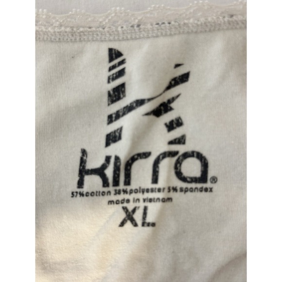 Vintage Y2K XL Lace Trim Tank Top Black White Spaghetti Empire Waist Whimsigoth - Picture 3 of 6